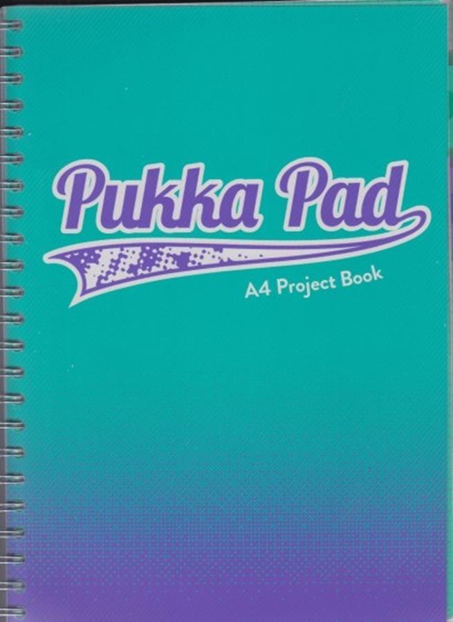 FOLLETO A4 100 HOJAS ENCUADERNACIÓN CUADRICULA PVC FUSION PUKKA 8409-FUS WPC